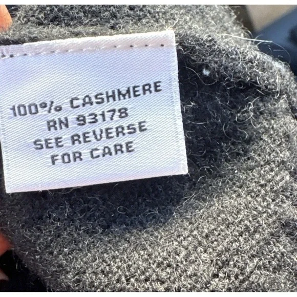 100% Cashmere Black Zip Hoodie Sweater XS Stars Nautical Coastal Preppy Capsule - Picture 6 of 9